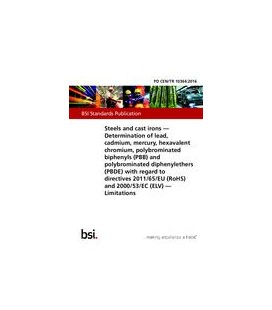 BS PD CEN/TR 10364:2016