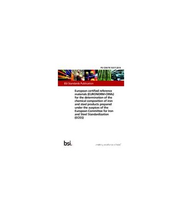 BS PD CEN/TR 10317:2014