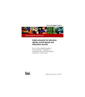 BS PD CLC/TS 50083-3-3:2014