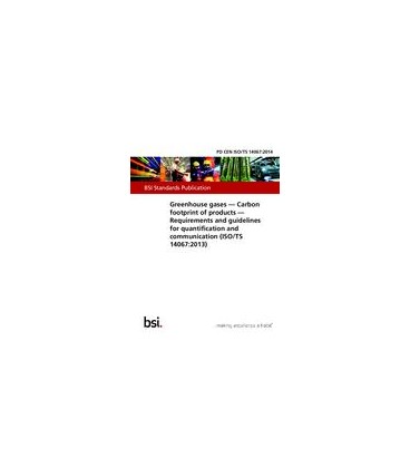 BS PD CEN ISO/TS 14067:2014