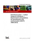 BS PD CEN ISO/TS 14067:2014