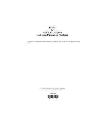 ASME B31.12-2019 Errata 1