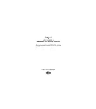 ASME B18.2.6-2010 Supplement