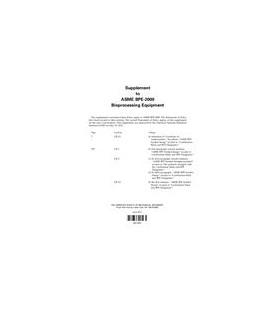 ASME BPE-2009 Supplement