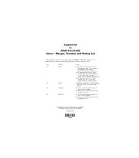 ASME B16.34-2009 Supplement
