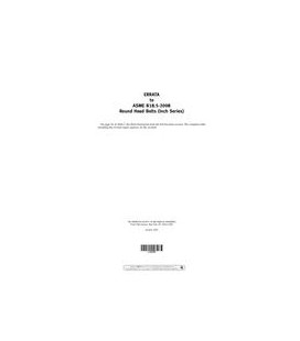 ASME B18.5-2008 Errata (2009)