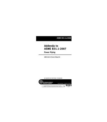 ASME B31.1a-2008