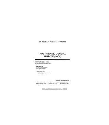 ASME B1.20.1-1983 (R2006)