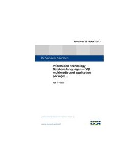 BS PD ISO/IEC TS 13249-7:2013