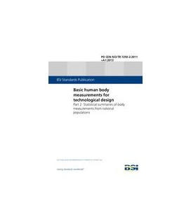 BS PD CEN ISO/TR 7250-2:2011+A1:2013