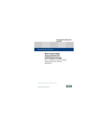 BS PD CEN ISO/TR 7250-2:2011+A1:2013
