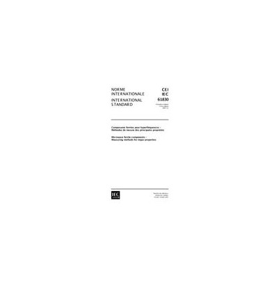 IEC 61830 Ed. 1.0 b:1997