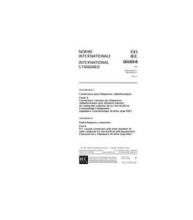 IEC 60169-8 Amd.2 Ed. 1.0 b:1997