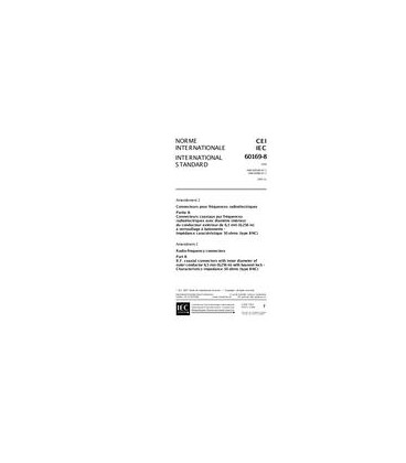 IEC 60169-8 Amd.2 Ed. 1.0 b:1997