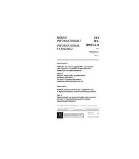 IEC 60835-2-4 Amd.1 Ed. 1.0 b:1997