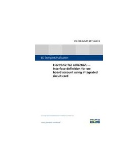 BS PD CEN ISO/TS 25110:2013