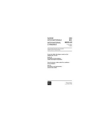 IEC 60331-23 Ed. 1.0 b:1999