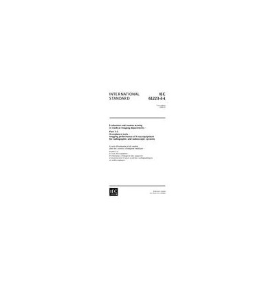 IEC 61223-3-1 Ed. 1.0 en:1999