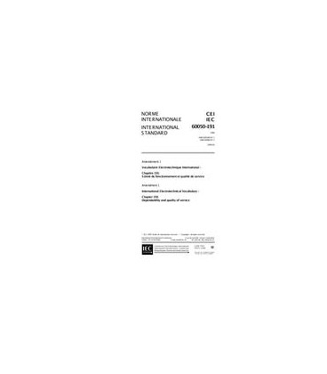 IEC 60050-191 Amd.1 Ed. 1.0 b:1999