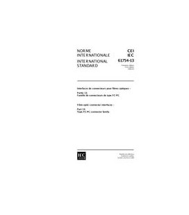 IEC 61754-13 Ed. 1.0 b:1999