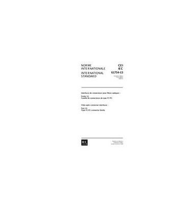 IEC 61754-13 Ed. 1.0 b:1999