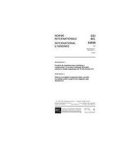 IEC 61016 Amd.1 Ed. 1.0 b:1999