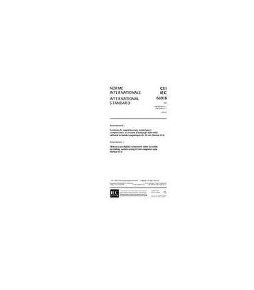 IEC 61016 Amd.1 Ed. 1.0 b:1999