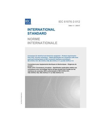IEC 61076-2-012 Ed. 1.0 b:2020