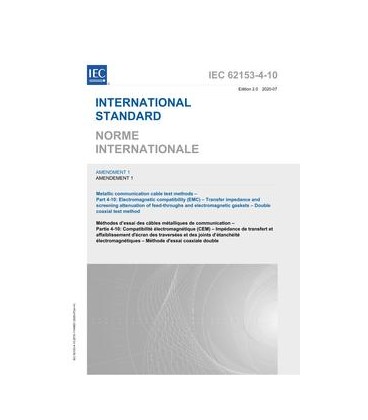 IEC 62153-4-10 Amd.1 Ed. 2.0 b:2020