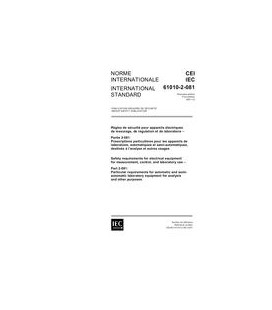 IEC 61010-2-081 Ed. 1.0 b:2001