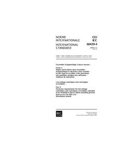 IEC 60439-3 Ed. 1.2 b:2001