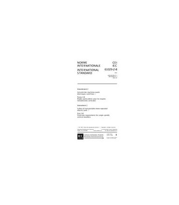 IEC 61029-2-8 Amd.2 Ed. 1.0 b:2001