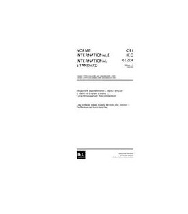 IEC 61204 Ed. 1.1 b:2001