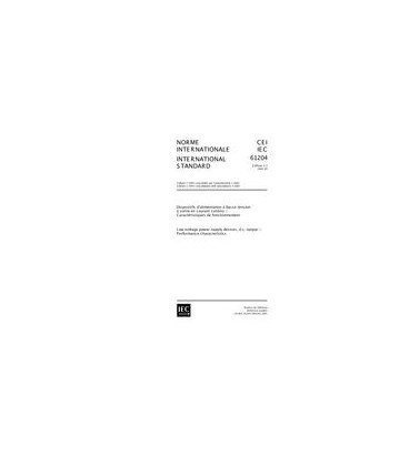 IEC 61204 Ed. 1.1 b:2001