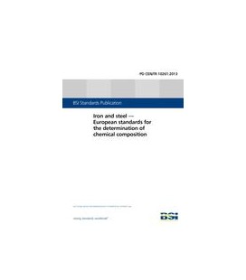 BS PD CEN/TR 10261:2013