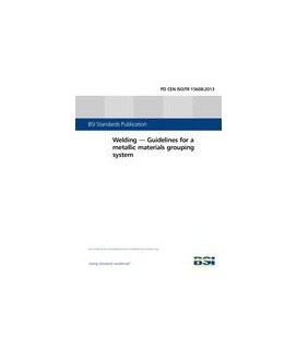 BS PD CEN ISO/TR 15608:2013