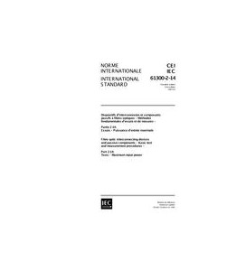 IEC 61300-2-14 Ed. 1.0 b:1997