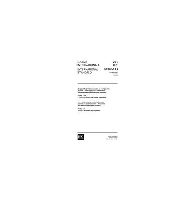 IEC 61300-2-14 Ed. 1.0 b:1997
