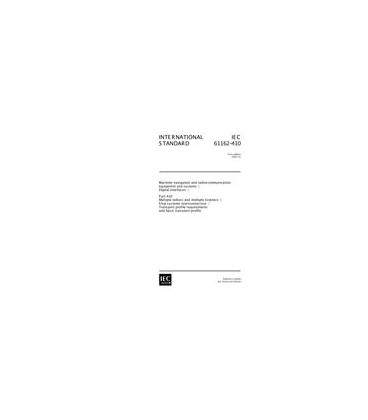 IEC 61162-410 Ed. 1.0 en:2001
