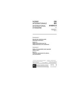 IEC 61029-2-3 Amd.1 Ed. 1.0 b:2001