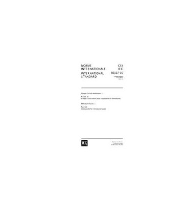 IEC 60127-10 Ed. 1.0 b:2001