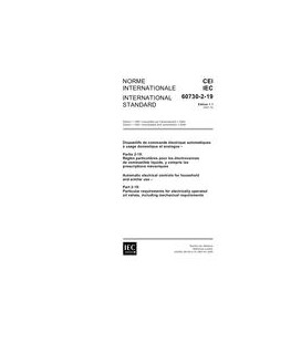 IEC 60730-2-19 Ed. 1.1 b:2001