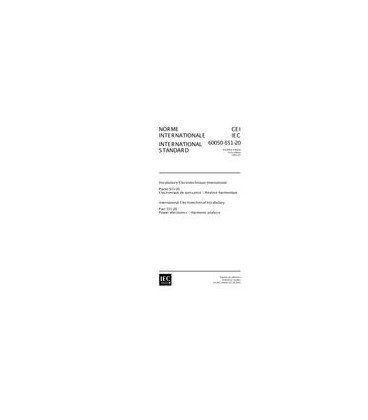 IEC 60050-551-20 Ed. 1.0 b:2001