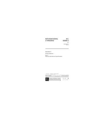 IEC 60086-2 Amd.1 Ed. 10.0 en:2001