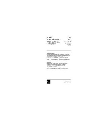 IEC 61834-8 Ed. 1.0 b:2001