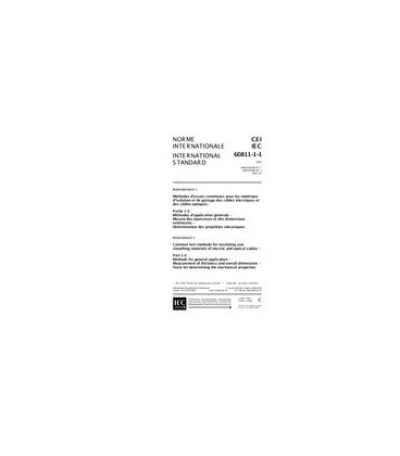 IEC 60811-1-1 Amd.1 Ed. 2.0 b:2001