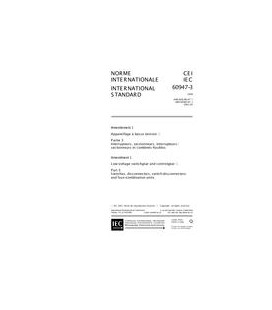 IEC 60947-3 Amd.1 Ed. 2.0 b:2001