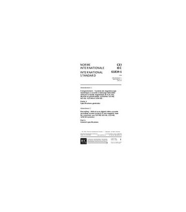 IEC 61834-1 Amd.1 Ed. 1.0 b:2001