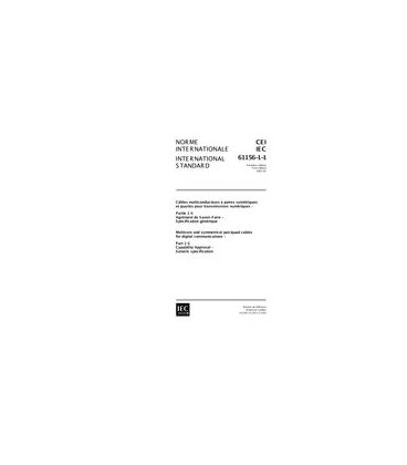 IEC 61156-1-1 Ed. 1.0 b:2001