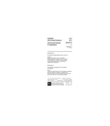 IEC 60439-3 Amd.2 Ed. 1.0 b:2001